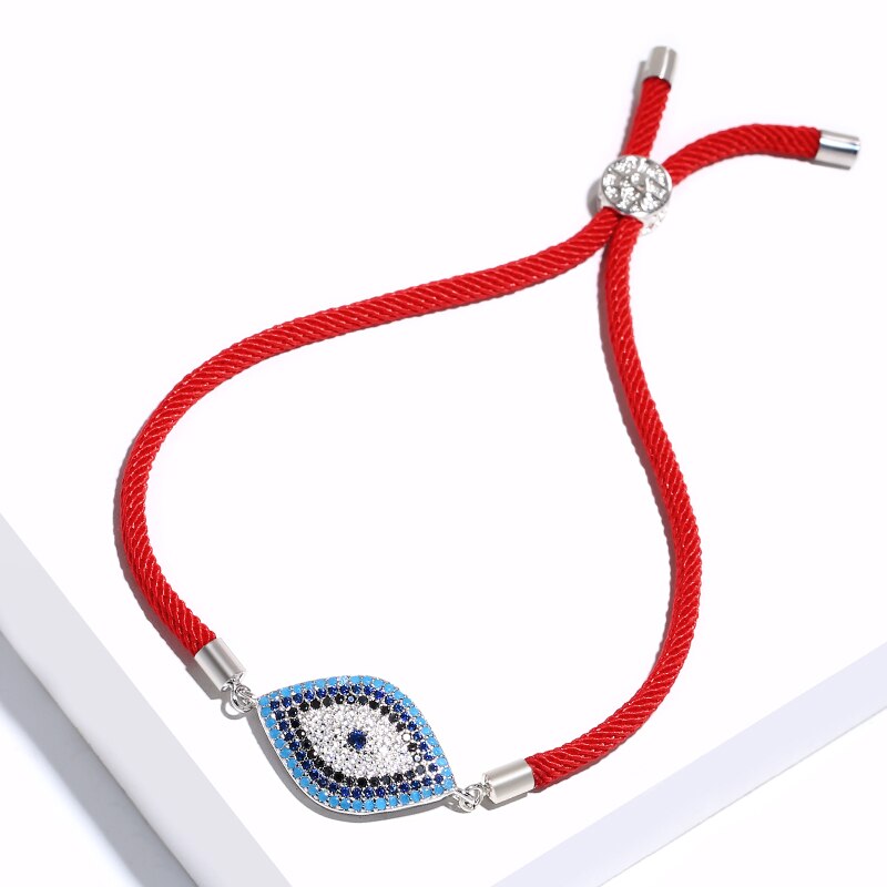 Adjustable Evil Eye Bracelet