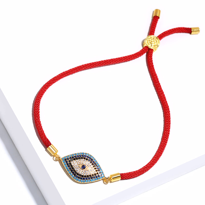 Adjustable Evil Eye Bracelet