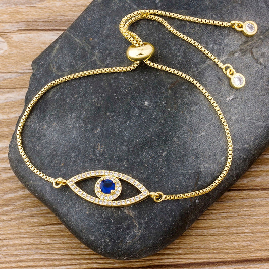 Luxury Evil Eye Charm Bracelet