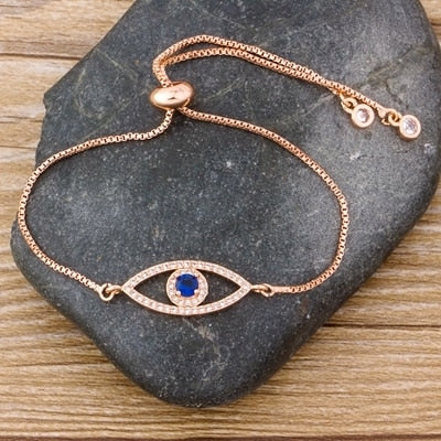 Luxury Evil Eye Charm Bracelet