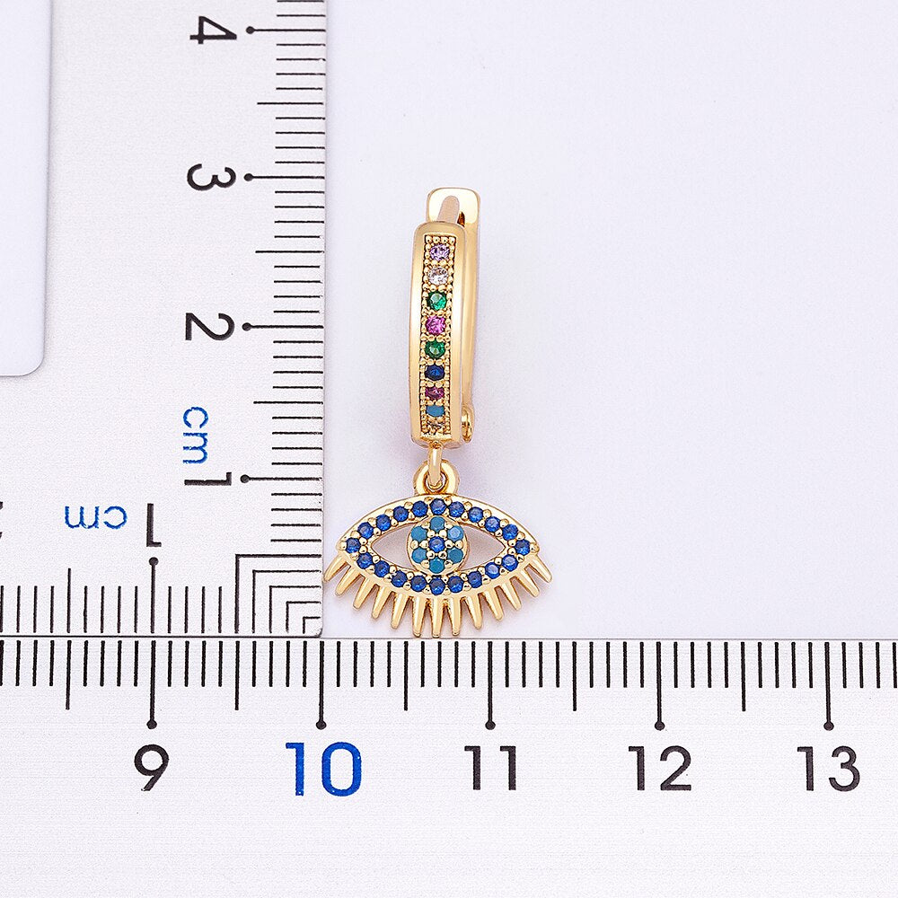 Evil Eye Drop Earrings