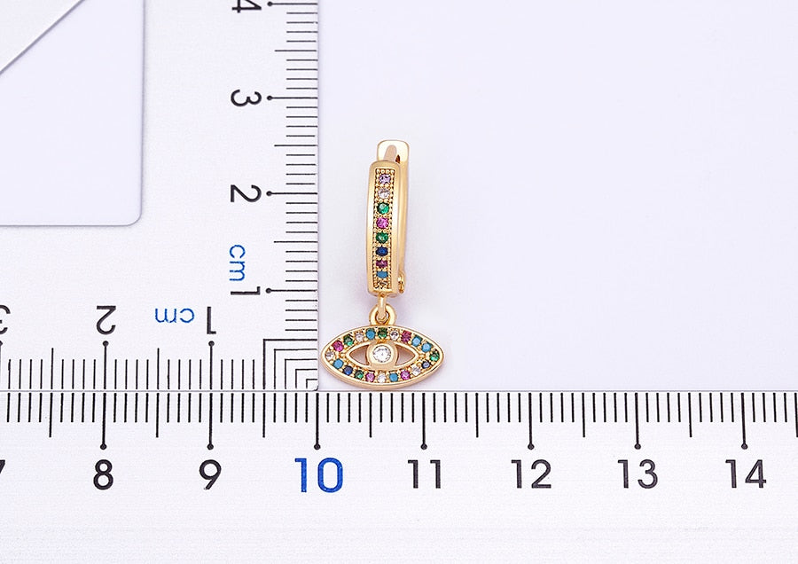 Evil Eye Drop Earrings