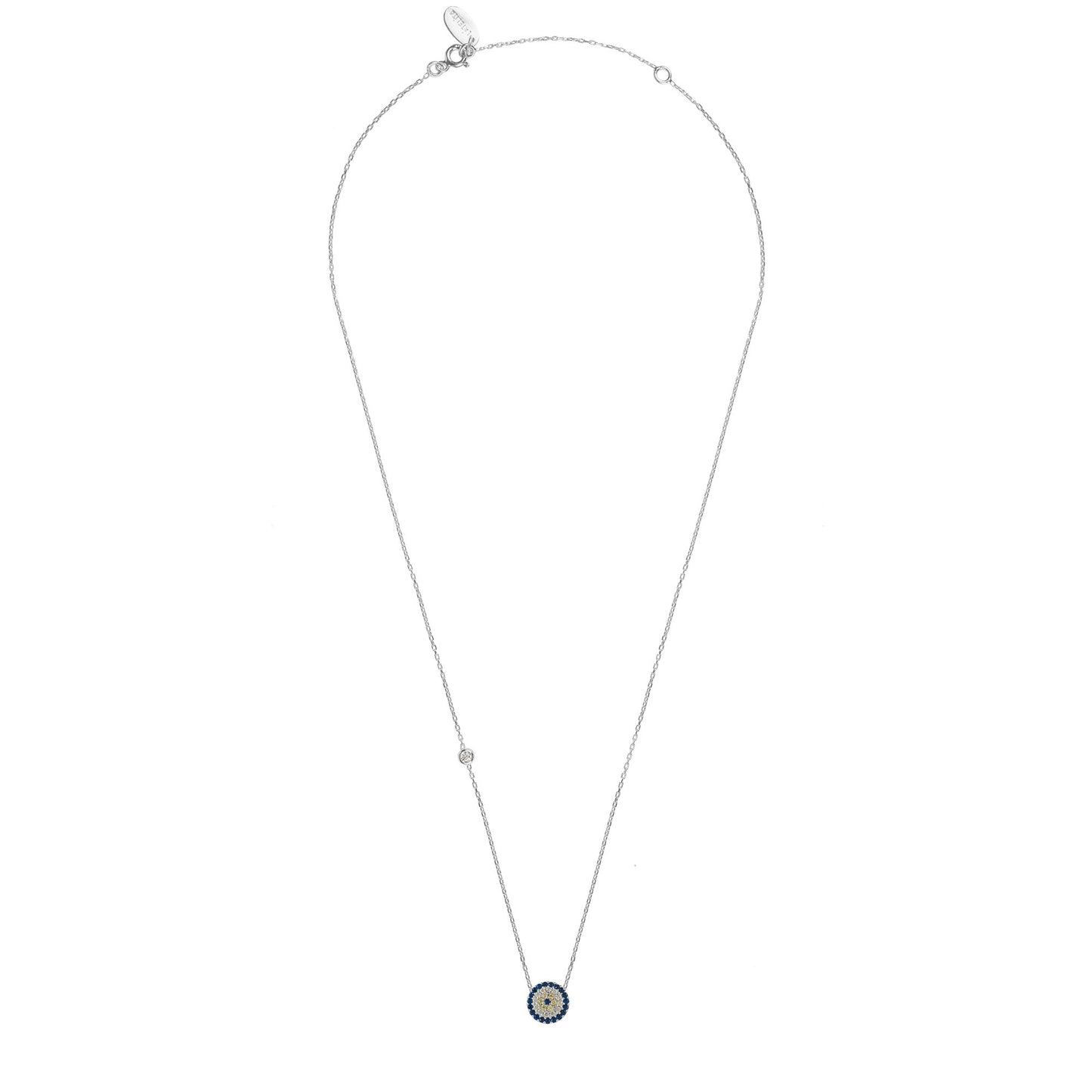 Evil Eye Necklace Silver