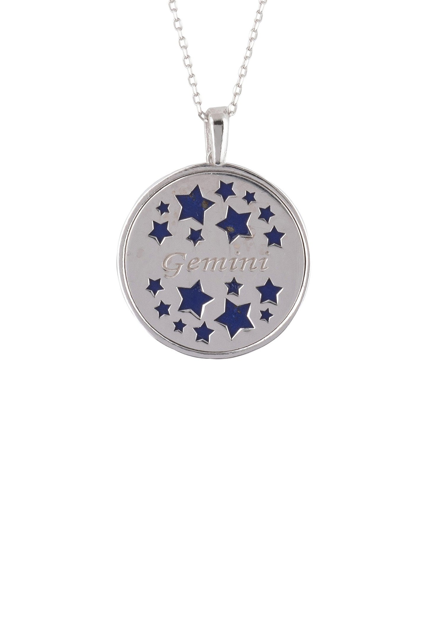 Gemini Zodiac Star Constellation Pendant Necklace