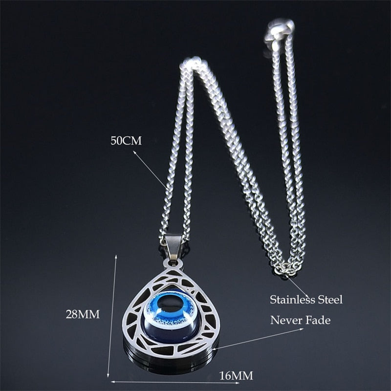 Necklace with Water Drop Pendant