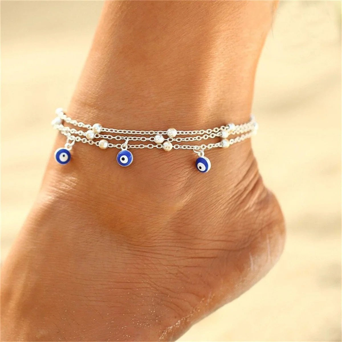 Turkish Evil Blue Eyes Anklet