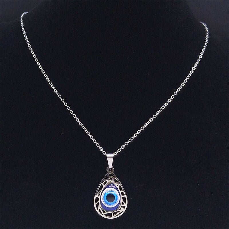 Necklace with Water Drop Pendant