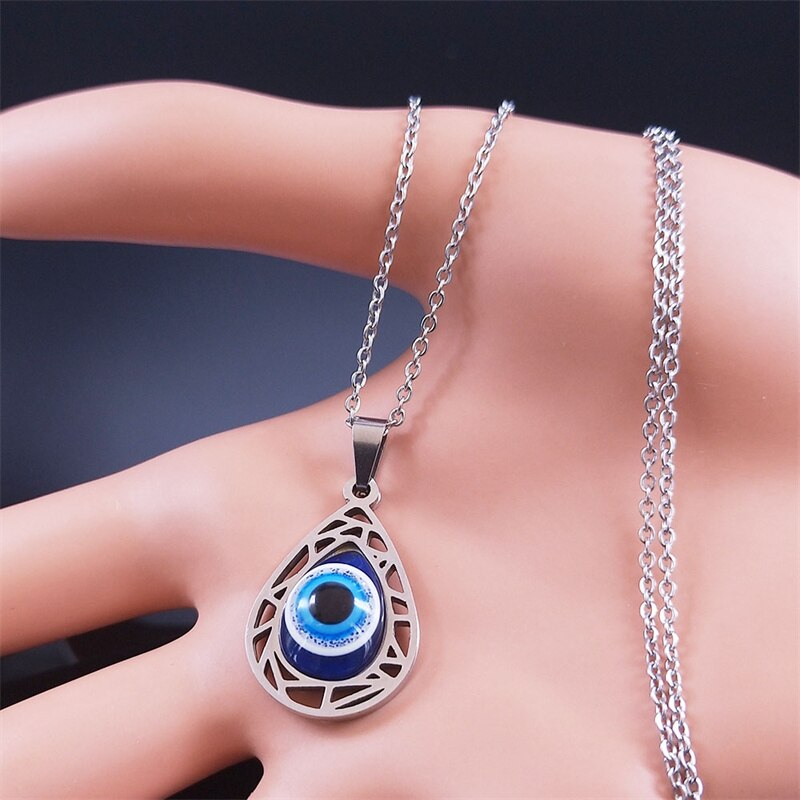 Necklace with Water Drop Pendant