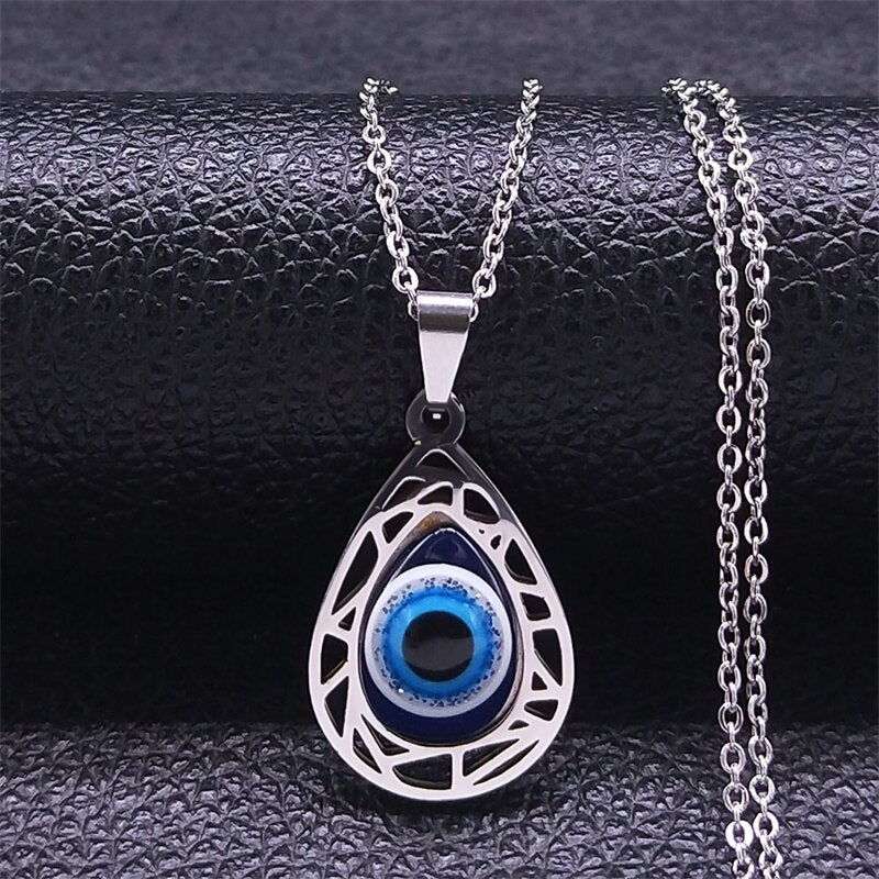 Necklace with Water Drop Pendant