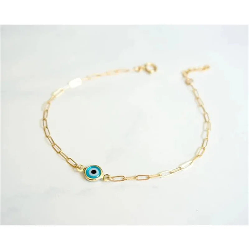 Simple Design Turkish Evil Eye Charm Bracelet